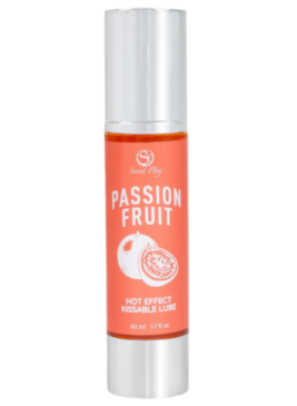 2 en 1 Lubrifiant et huile de massage fruit de la passion chauffant
